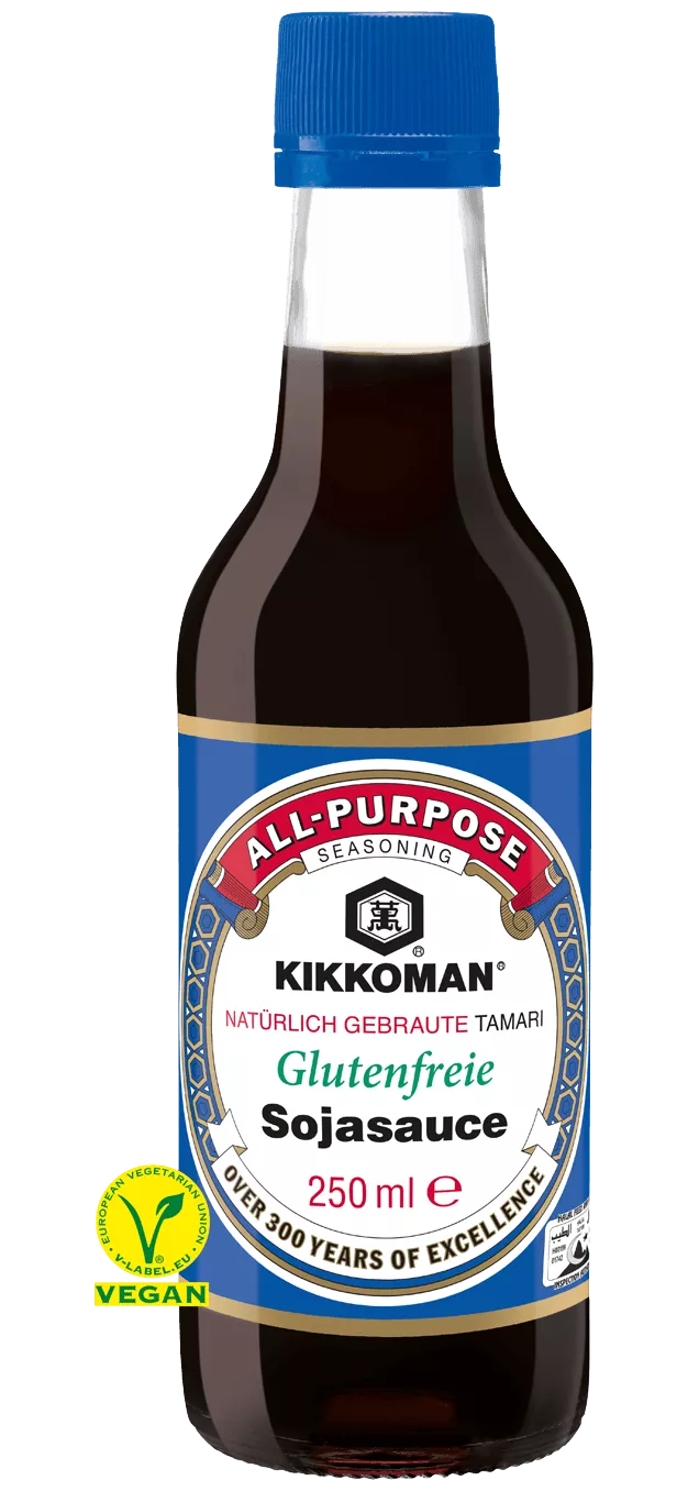 Kikkoman natürlich gebraute Tamari glutenfreie Sojasauce 250 ml Flasche