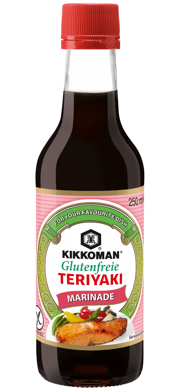 Kikkoman glutenfreie Teriyaki Marinade 250 ml Flasche
