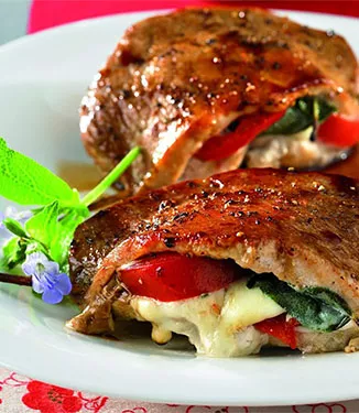 Gefüllte Naturschnitzel