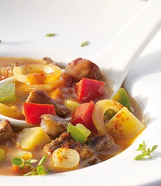 Gulaschsuppe "Teriyaki Style"