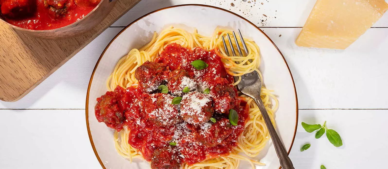 Spaghetti mit Hackbällchen