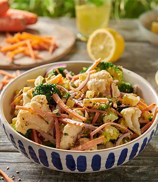 Brokkoli-Blumenkohl-Salat