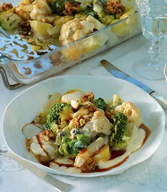Festliches Kohlgratin