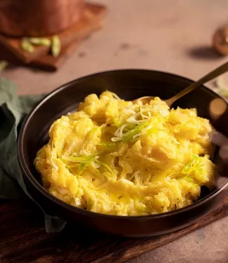 Cremiger Kartoffel-Lauch-Stampf