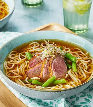Ramen mit Teriyaki-Entenbrust