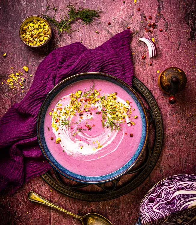 Cremige Rotkohlsuppe