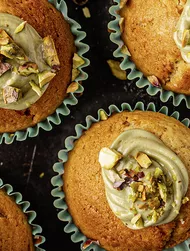 Pistazien-Sahne-Muffins