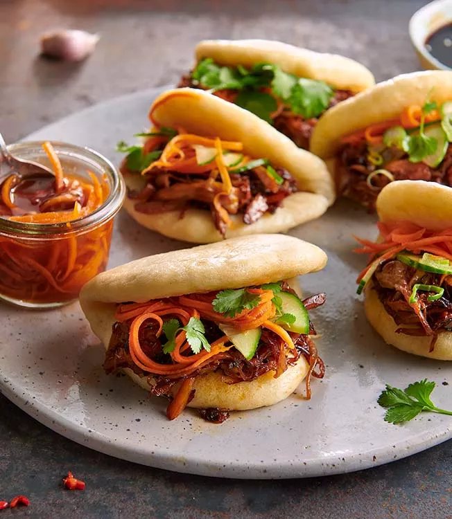 Pulled Austernpilz-Bao