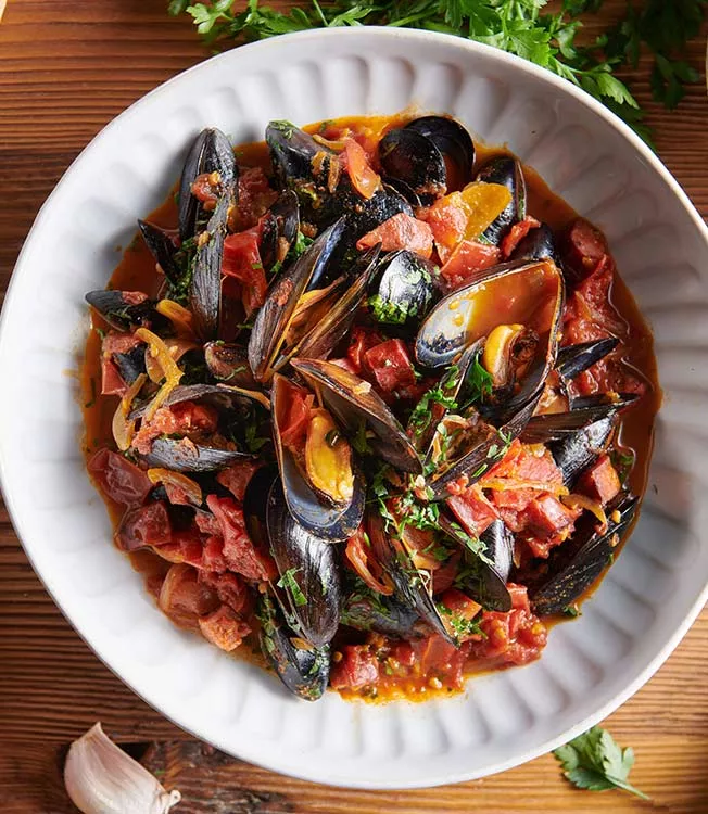 Muschel-Chorizo-Eintopf