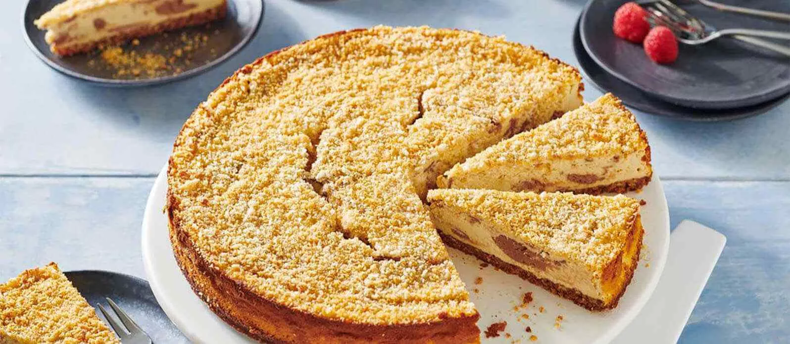 Knuspriger Schoko-Cheesecake
