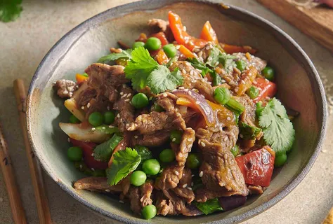 Scharfe Rindfleischpfanne