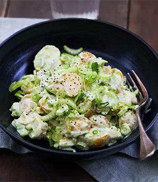 Kartoffel-Avocado-Salat mit Wasabi