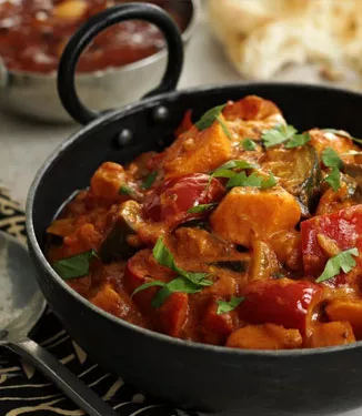 Masala Rezept mit Aubergine & Süßkartoffel