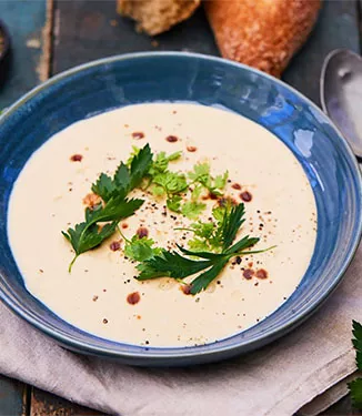 Weisse Gemüsecremesuppe