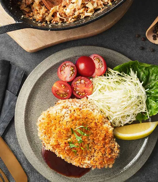 Kohl-Katsu-Auflauf mit Sojaglasur