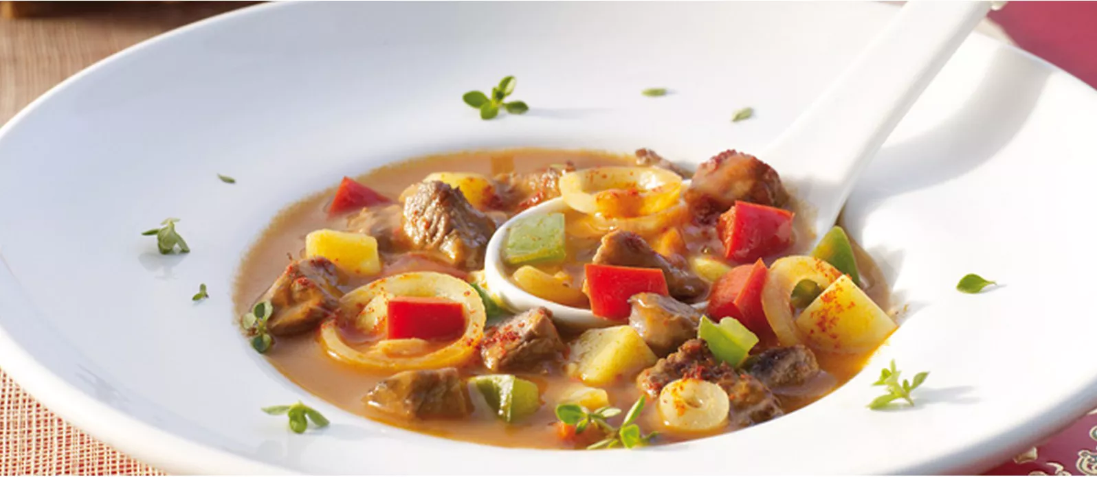 Gulaschsuppe "Teriyaki Style"