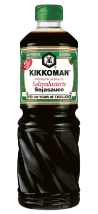 Kikkoman natürlich gebraute salzreduzierte Sojasauce