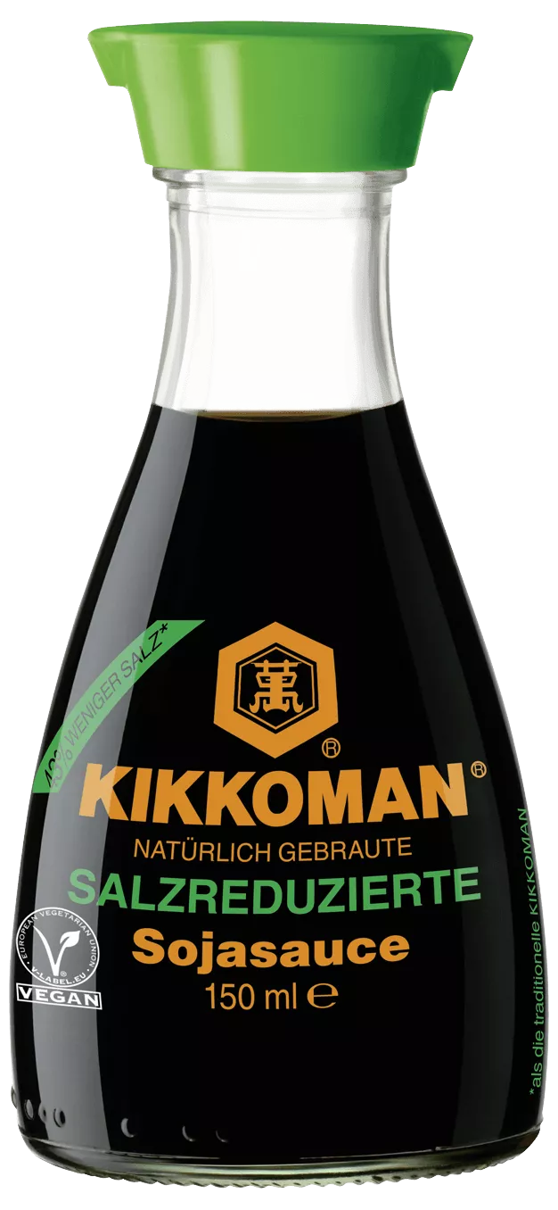 Kikkoman natürlich gebraute salzreduzierte Sojasauce 150 ml Dispenser