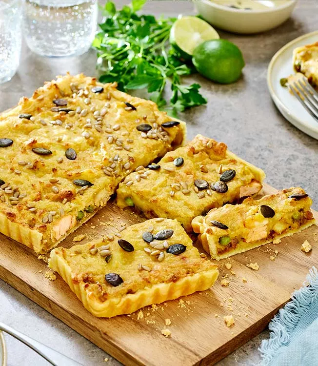 Pastete mit Fisch und Kartoffelbrei