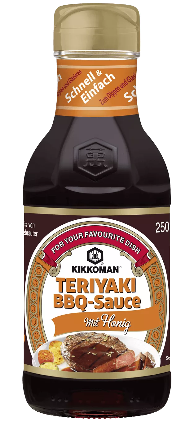 Kikkoman Teriyaki Barbecuesauce Honig 250 ml Flasche