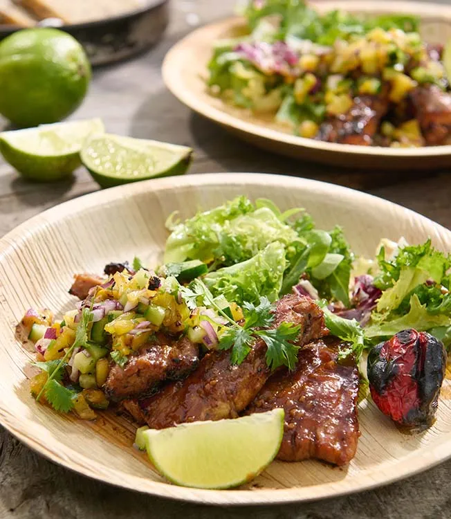 Speck in Teriyaki und Miso mariniert
