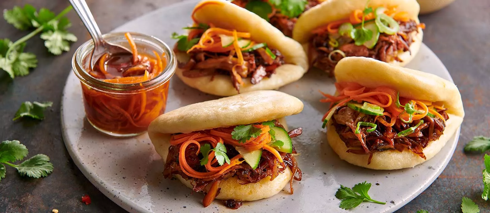 Pulled Austernpilz-Bao
