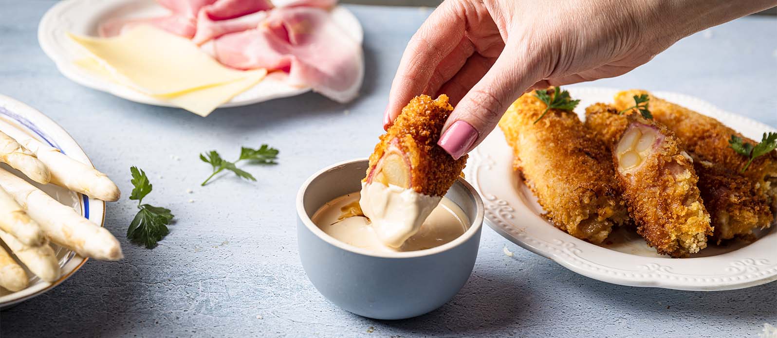 Cordon-Bleu vom weien Spargel